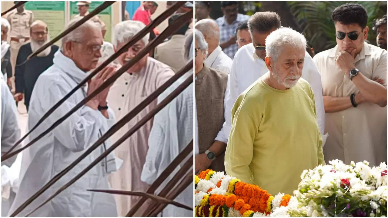 Shyam Benegal’s Funeral: Gulzar, Naseeruddin Shah bid adieu