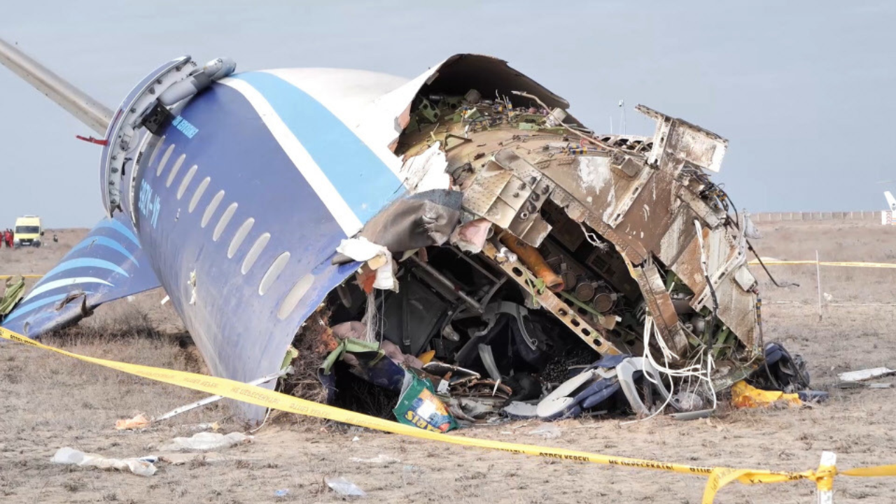 Azerbaijan Airlines crash: Survivor films dramatic video from inside aircraft