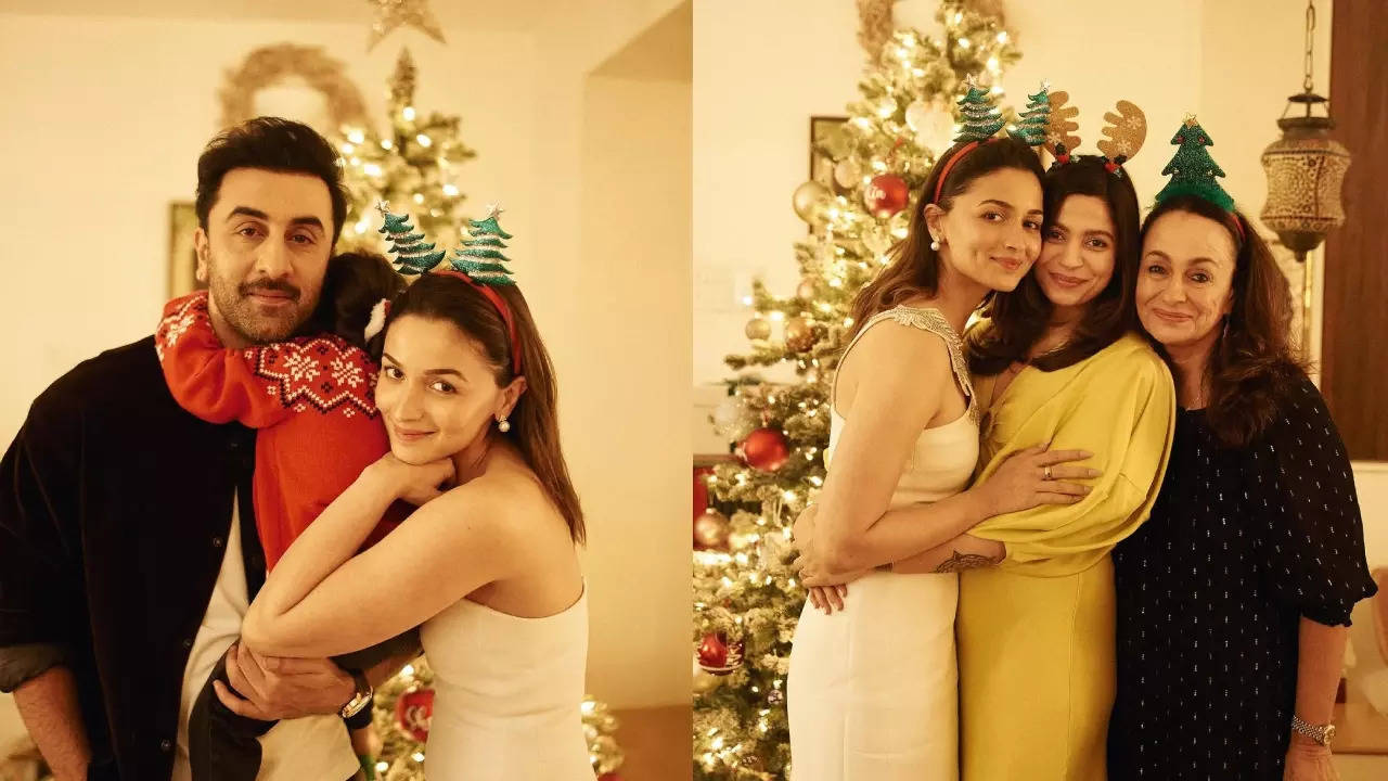 Alia, Ranbir, Raha, Shaheen, Soni Razdan’s Christmas party