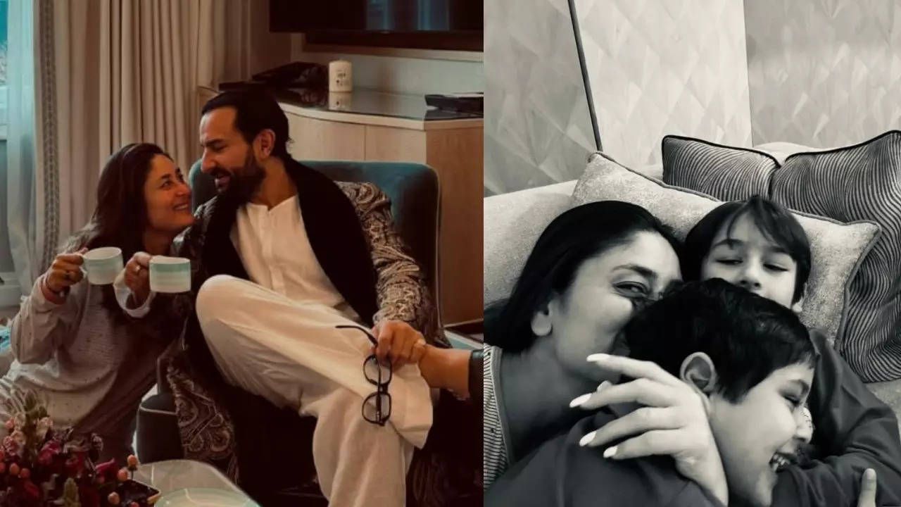 Pics: Kareena, Saif’s Switzerland Christmas moments