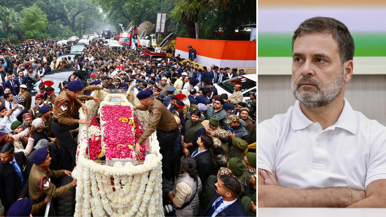 ‘Insulted Manmohan Singh’: Rahul Gandhi attacks Centre over last rites