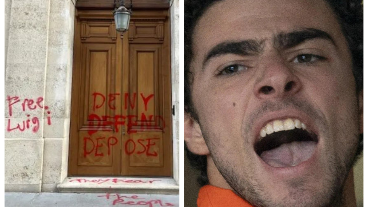 Luigi Mangione supporters deface Epstein’s old mansion, write: ‘Deny, defend, depose’