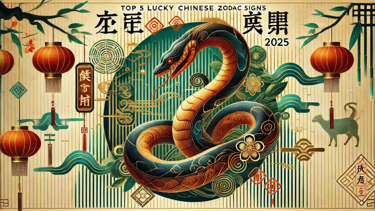 Chinese Horoscope 2025 ; Top 5 lucky Chinese zodiac signs in the year of the Wood Snake 2025