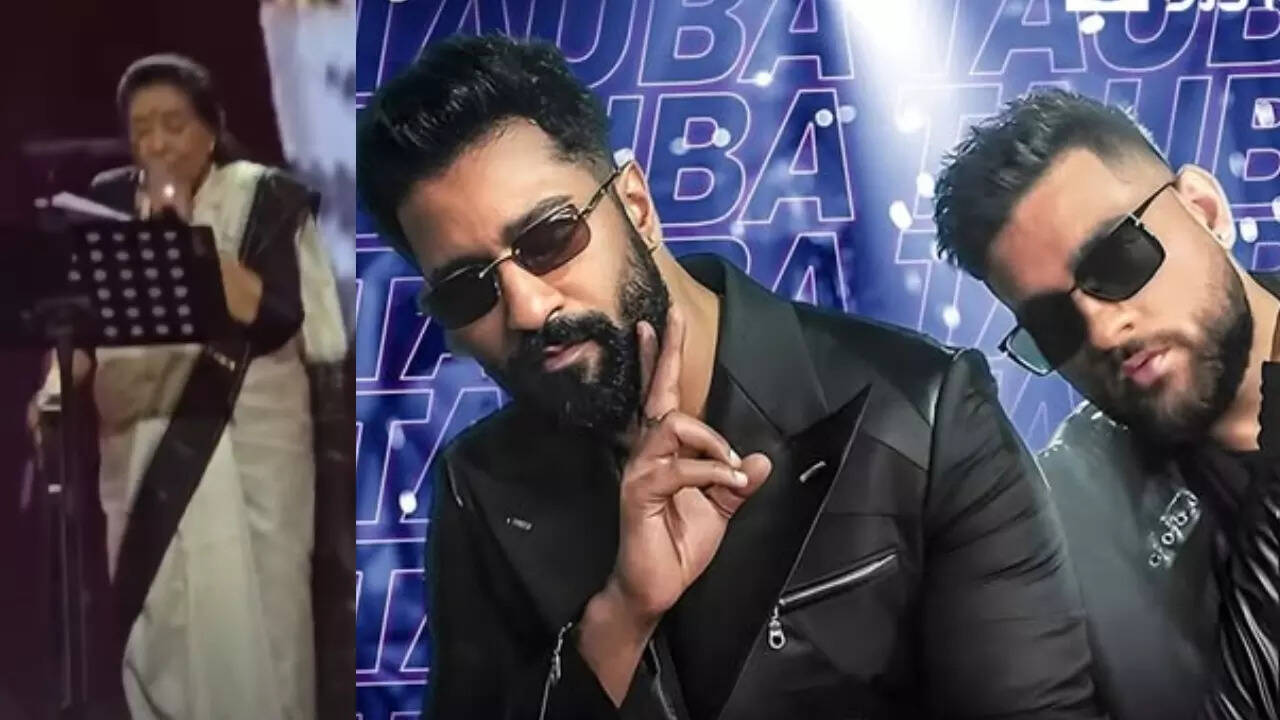 Asha Bhosle sings Tauba Tauba and matches steps to Vicky