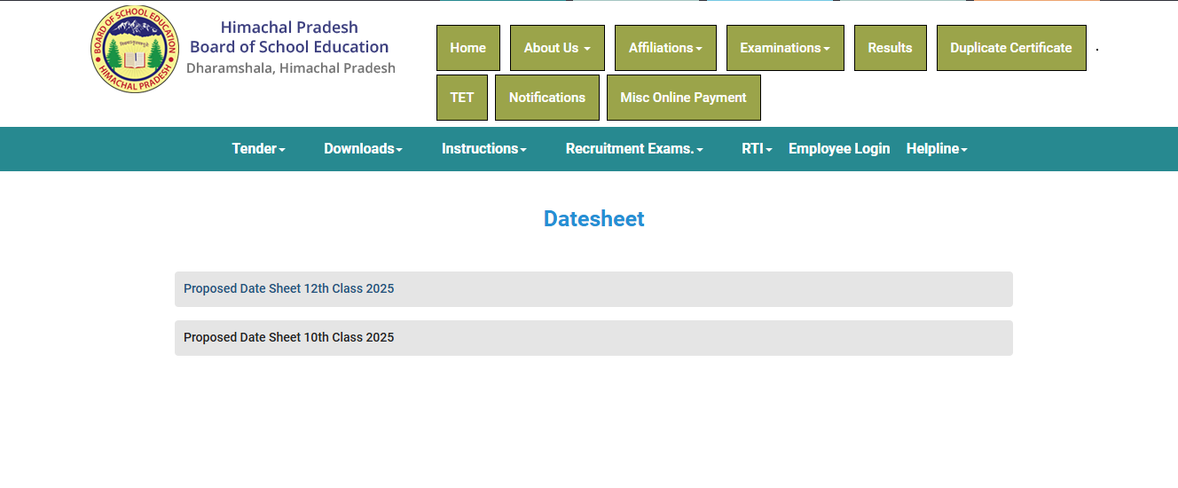 HPBOSE 10th, 12th date sheet released at hpbose.org: Check complete schedule for board exams