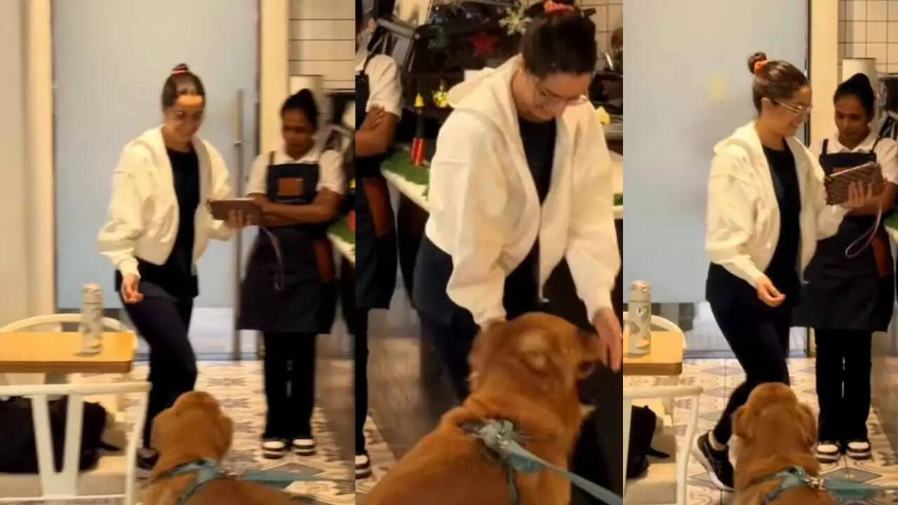Shraddha Kapoor's adorable interaction with a dog