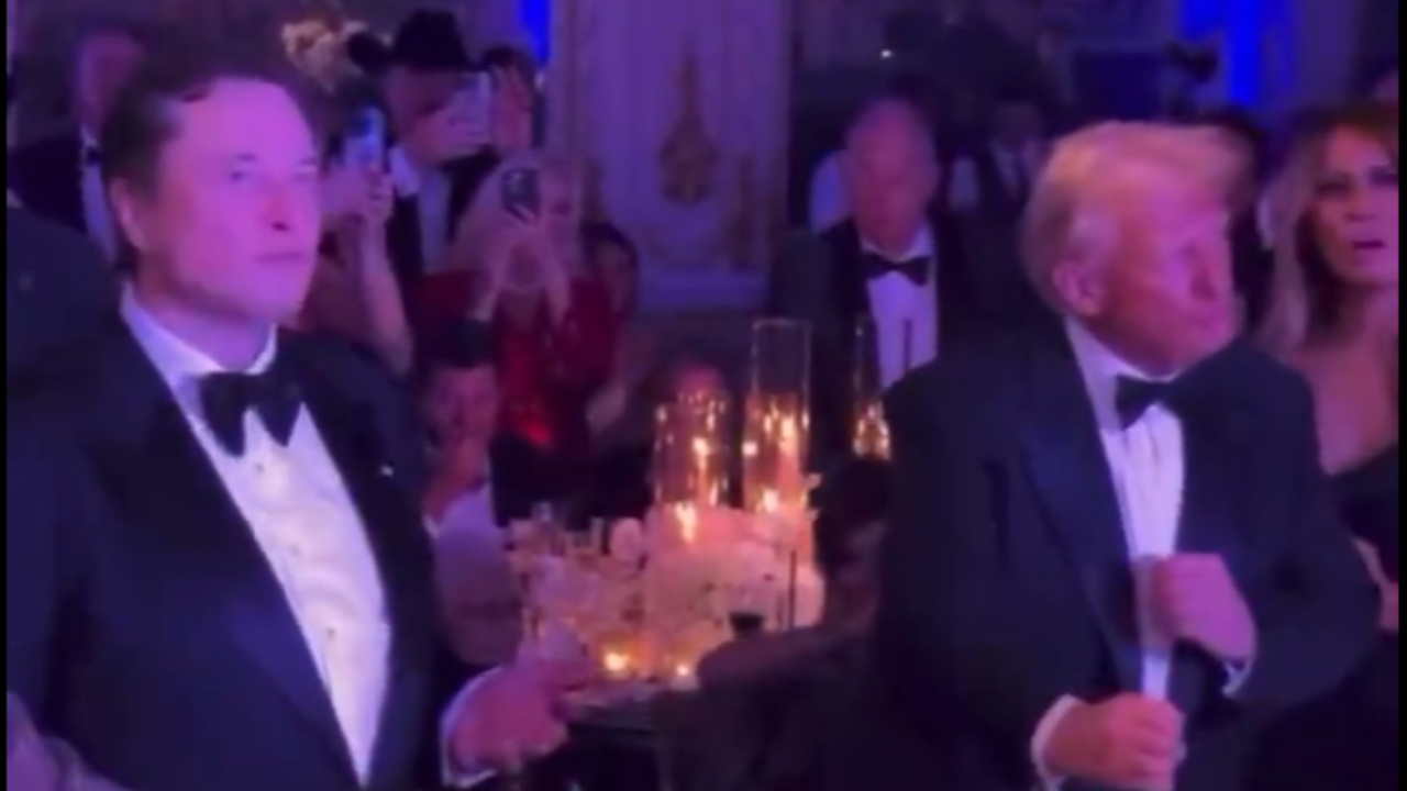 Watch: Viral moment of Elon Musk and Donald Trump dancing together at New Year's party