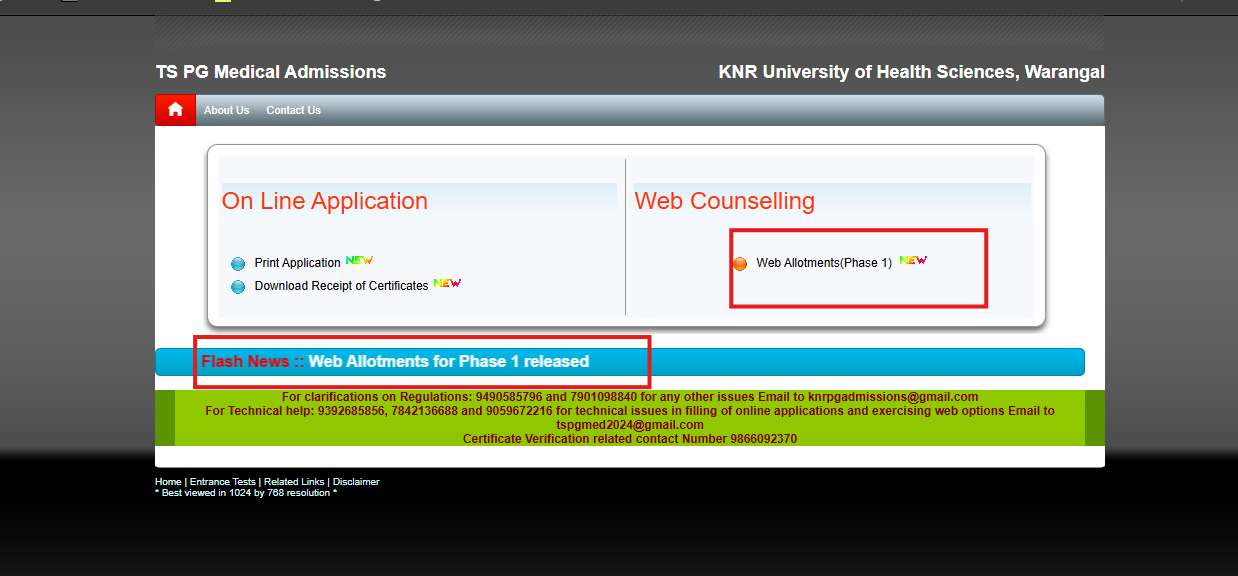 Telangana NEET PG Counselling 2024: Round 1 seat allotment results released, check direct link to download