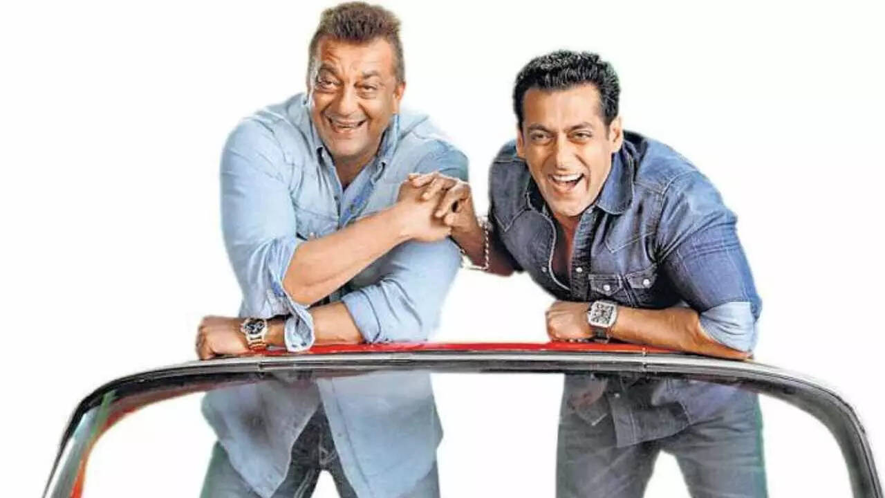 Salman and Sanjay's bond lights in Jamnagar- Watch