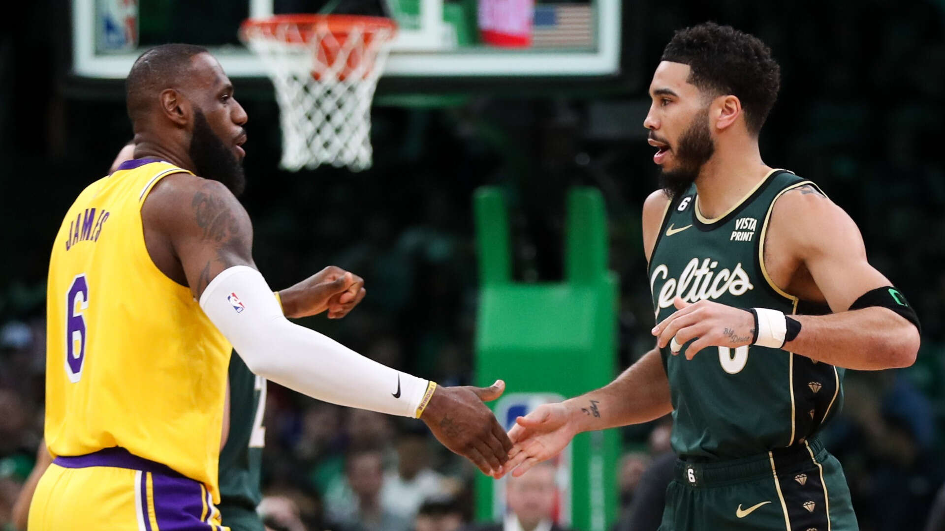 LeBron James and Jayson Tatum