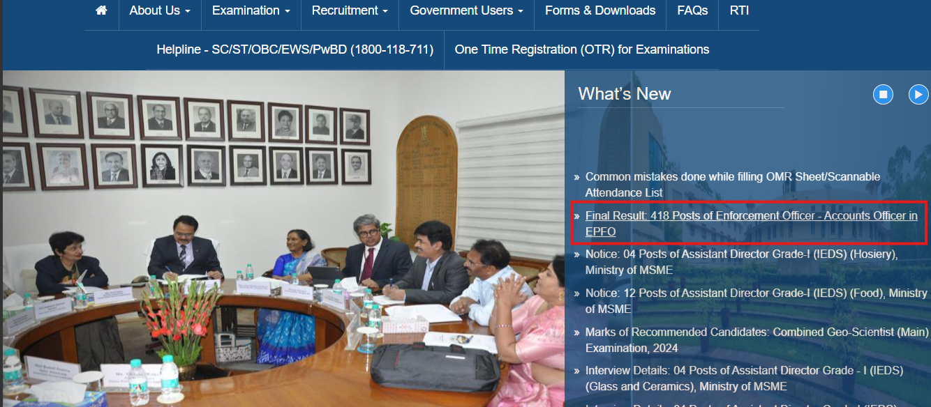 UPSC EPFO EO, AO 2024 result released at upsc.gov.in: Direct link to check here