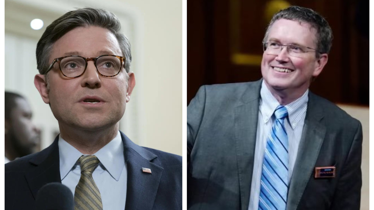 Cut my finger but I won't vote for Mike Johnson: Kentucky Republican Thomas Massie says he has no 'F's to give