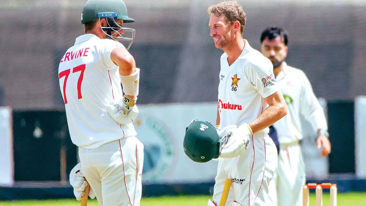 2nd Test: Ervine’s heroics put Zimbabwe in command vs AFG