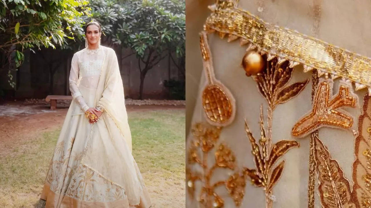 PV Sindhu's Badminton-inspired lehenga steals the show