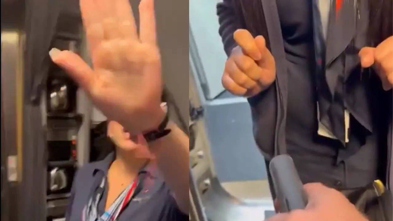 Watch: Jewish passenger confronts crew member over Palestinian solidarity pin – 'You support terrorism, you’re antisemitic'