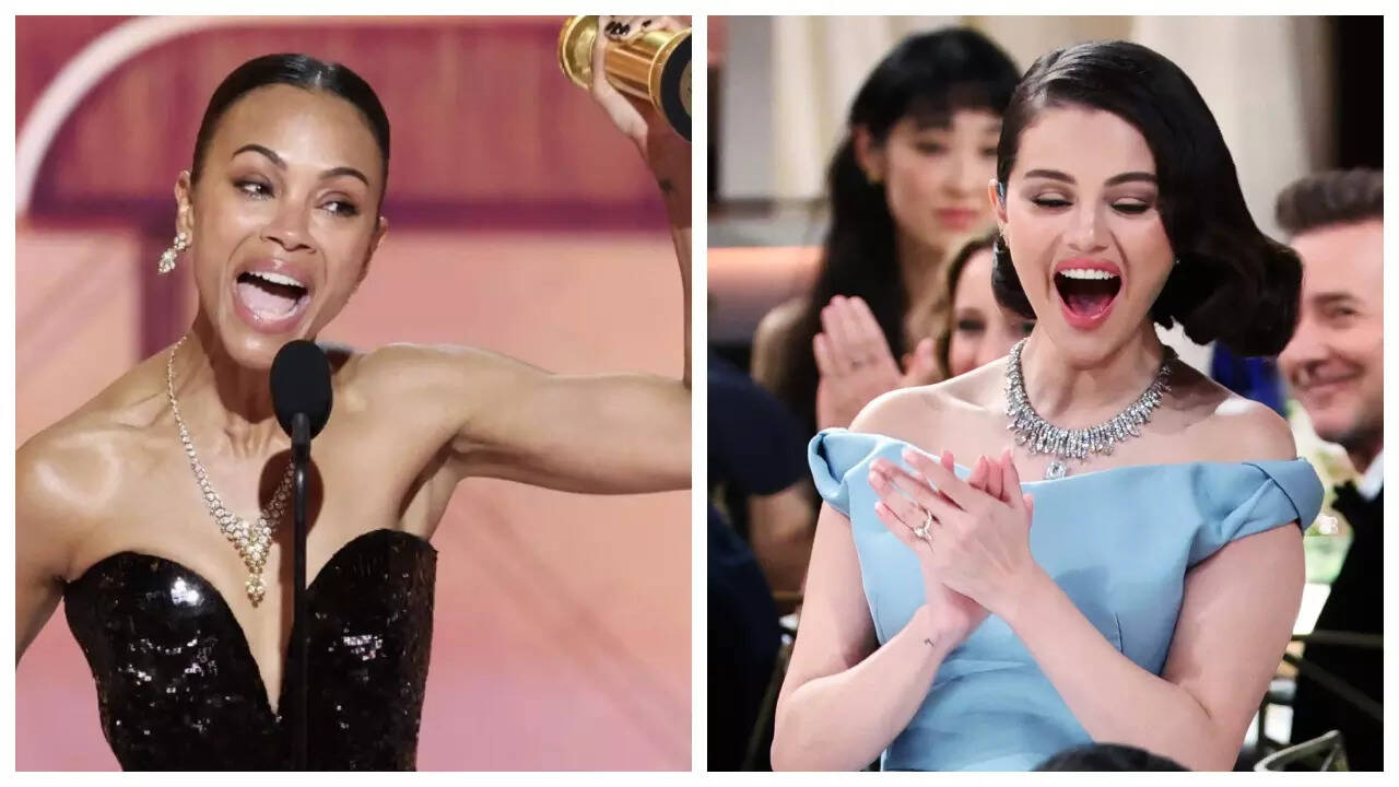 Zoe Saldana wins her FIRST Golden Globe for 'Emilia Perez'