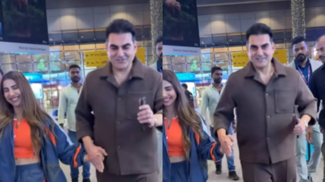 Arbaaz steals the show with his moonwalk at airport