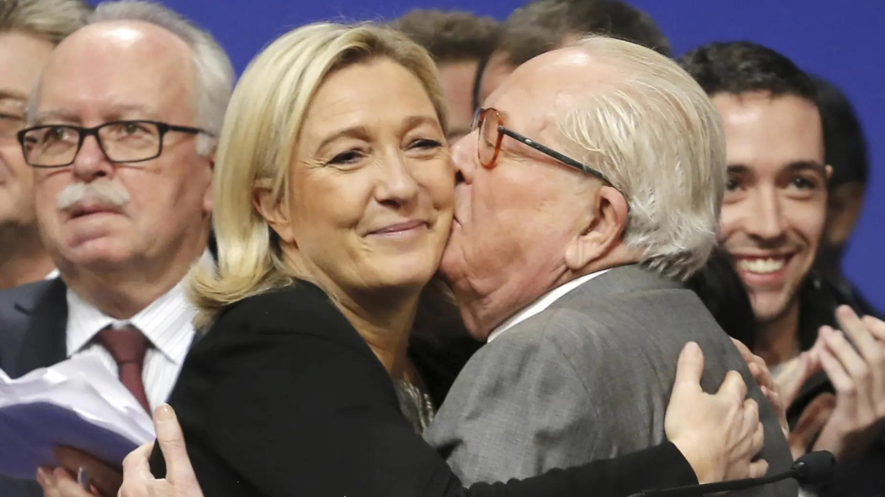 French leader Marine Le Pen pays tribute to her politically polarising father