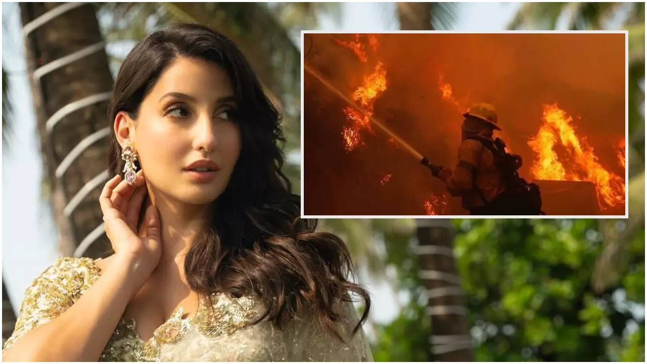 LA Wildfire: Nora Fatehi and team evacuate amid chaos