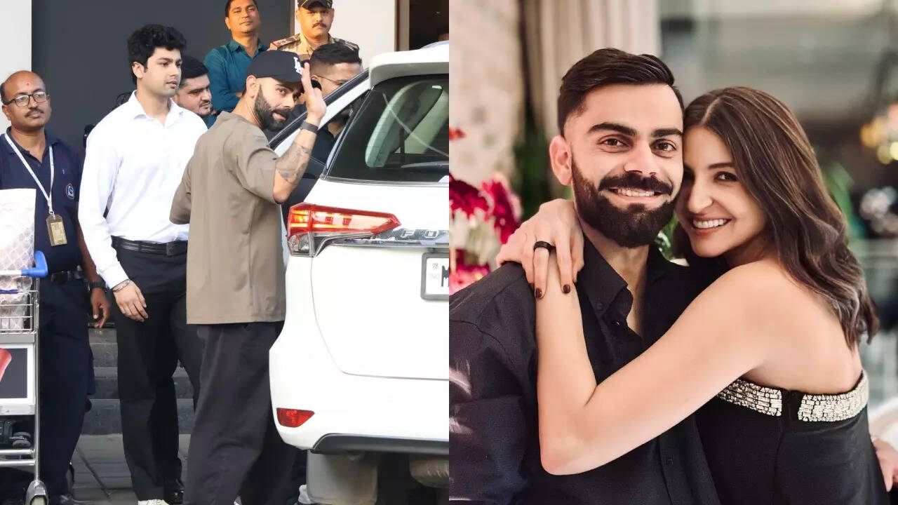 Virat Anushka return to Mumbai - VIDEO