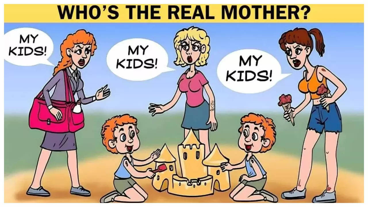 Brain teaser: Only a genius can find who’s the real mother in 5 seconds!