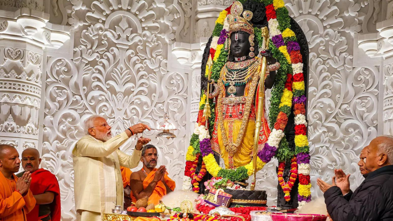 ‘Built after centuries of sacrifice’: PM greets nation on Ram Mandir anniversary