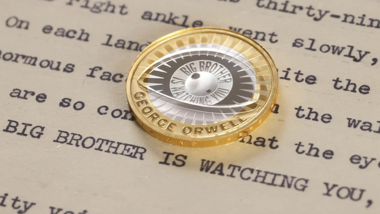 'Big Brother is watching you': Collector's coin marks George Orwell's death 75 years ago