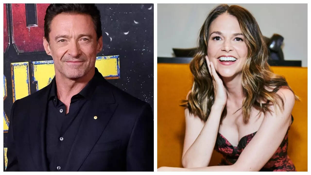 Hugh Jackman and Sutton Foster pack on the PDA