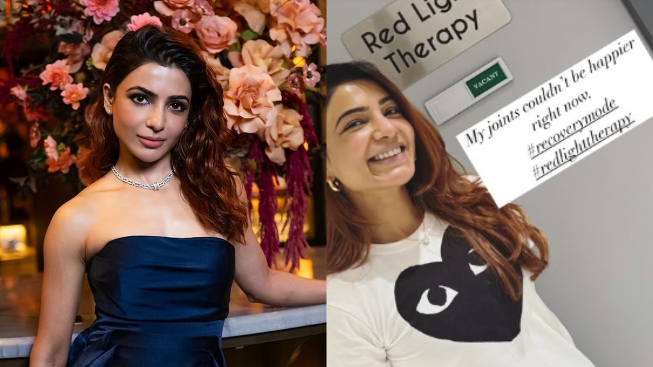 Samantha Ruth Prabhu takes red light therapy