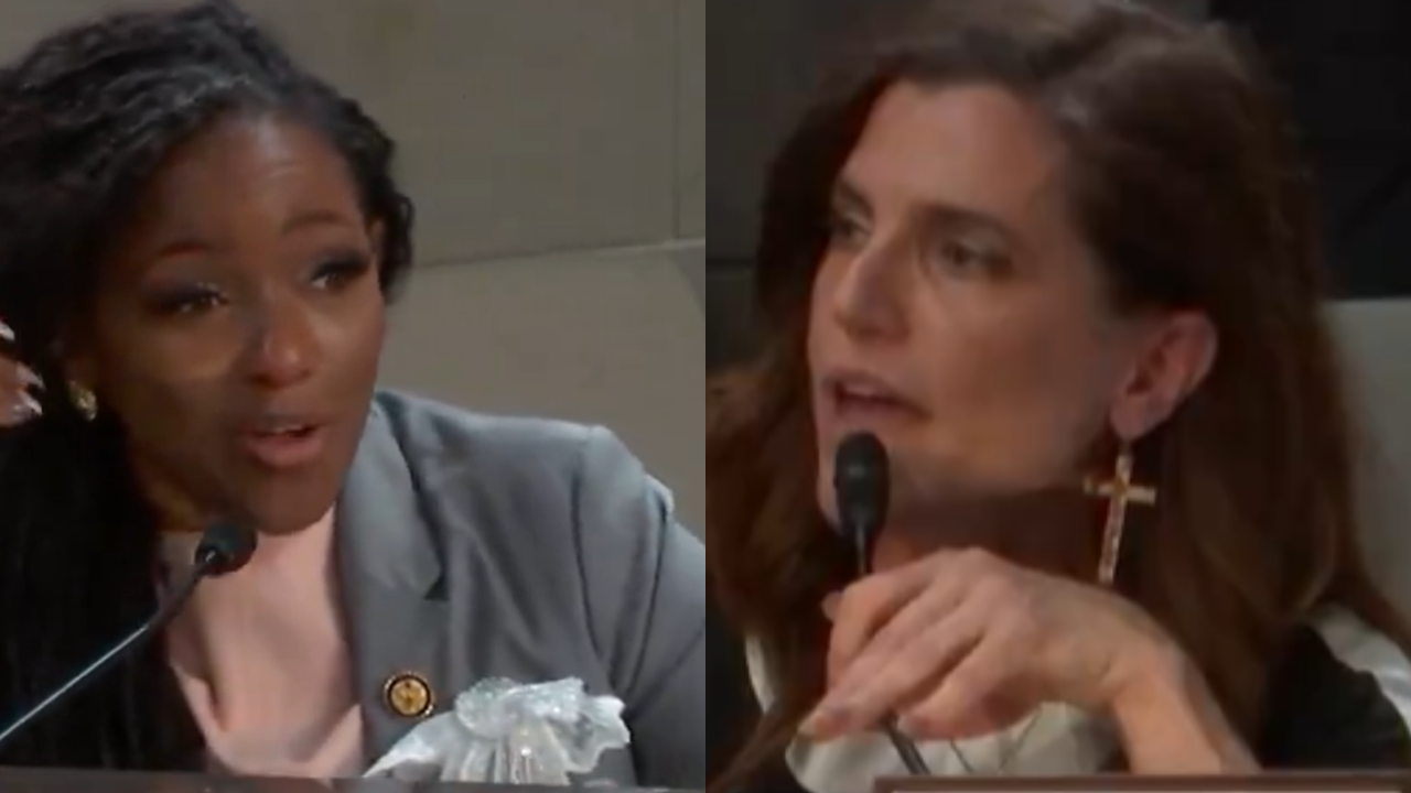 ‘Want to take it outside?’ Republican Nancy Mace clashes with Democrat Jasmine Crockett over ‘child, listen’ remark – video