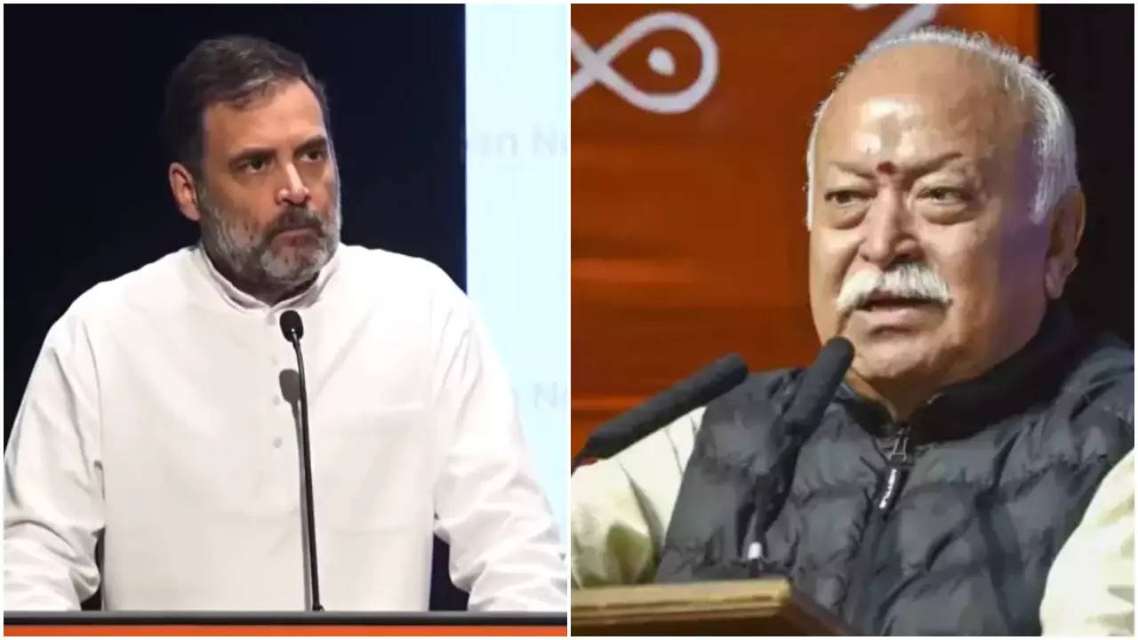 ‘Treason’: Rahul Gandhi slams Bhagwat’s ‘true Independence’ remark