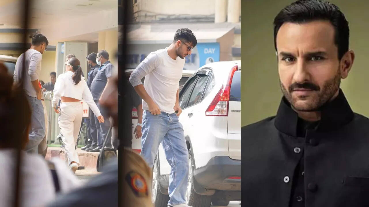 Sara-Ibrahim arrive at hospital to meet Saif Ali Khan