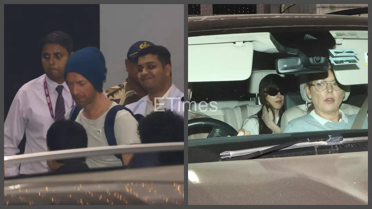 Coldplay concert: Chris Martin, Dakota arrive in India