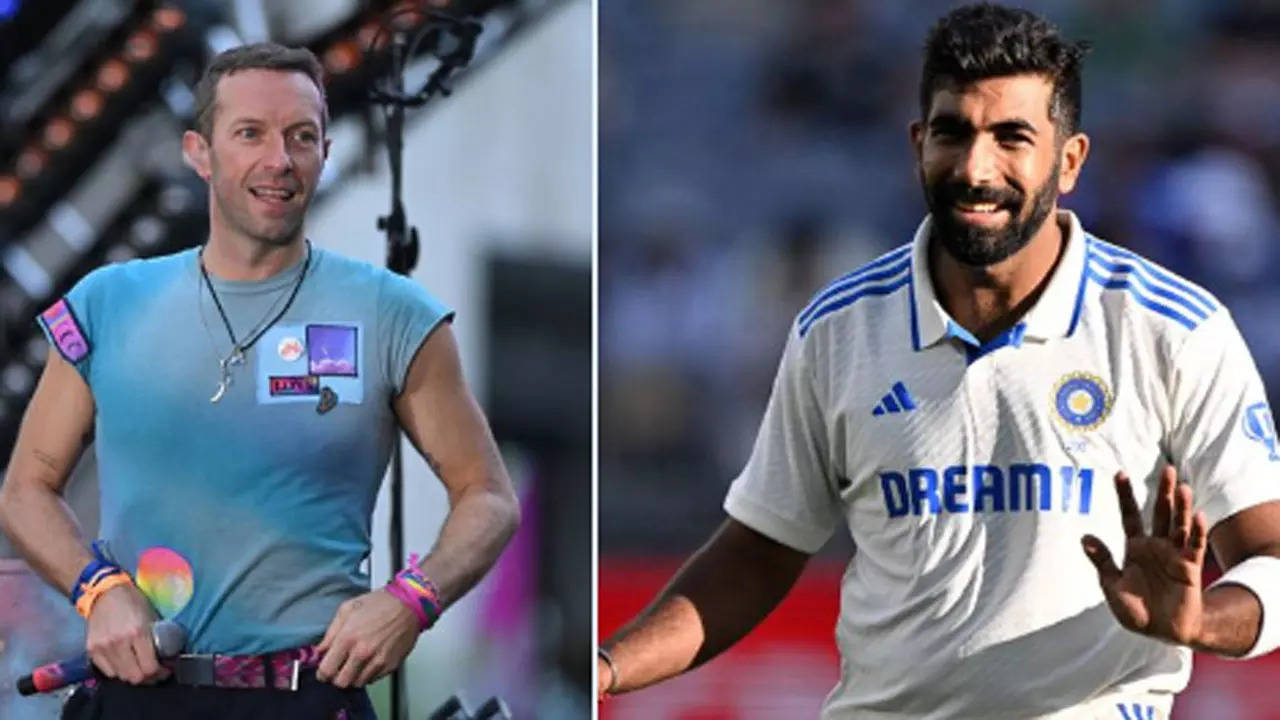 Bumrah reacts to Martin's shoutout at Coldplay concert