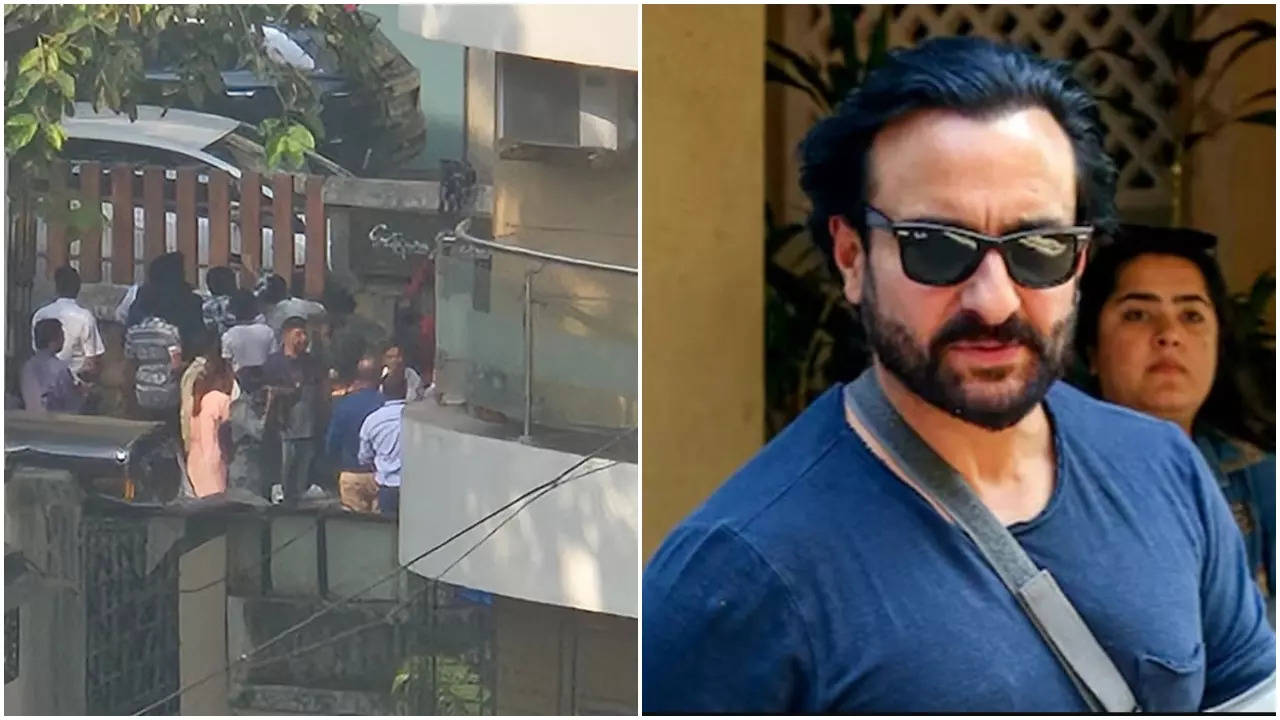 Saif Ali Khan welcomed by crowds as he returns home