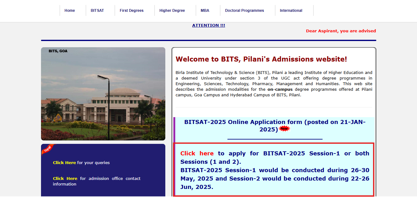 BITSAT 2025 registration window opens: Direct link to apply here