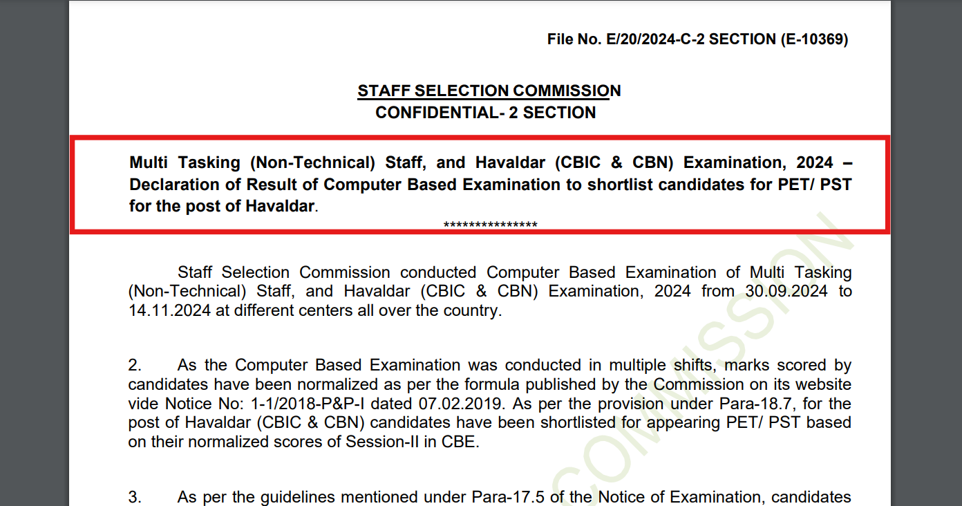 SSC MTS Result 2024 out @ssc.gov.in: Direct link to scorecards, cut-offs here