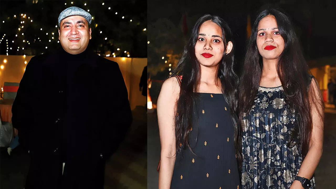 (L) Dr Rahul Singh (R) Sanvi and Khushi