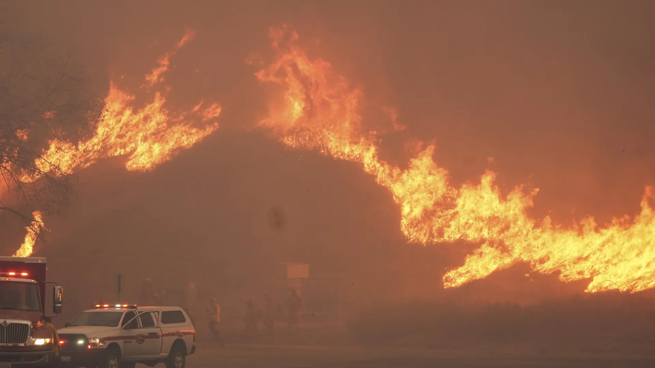 Over 50,000 face evacuation warnings as wildfire spreads north of LA