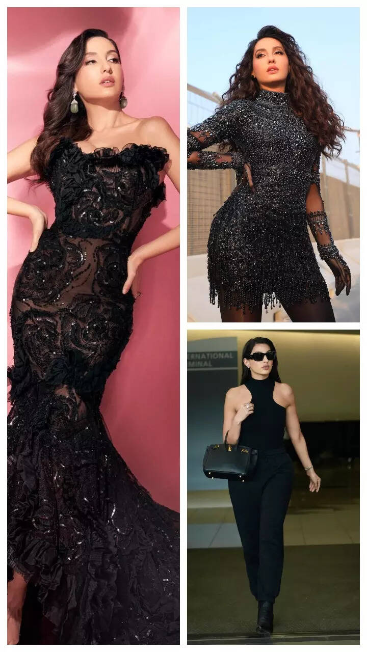 Nora Fatehi's Most Iconic Looks in Black