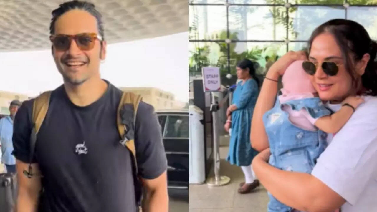 Ali diverts attention of paps, Richa walks with daughter