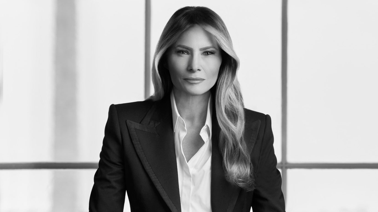 US first lady Melania Trump's official portrait released