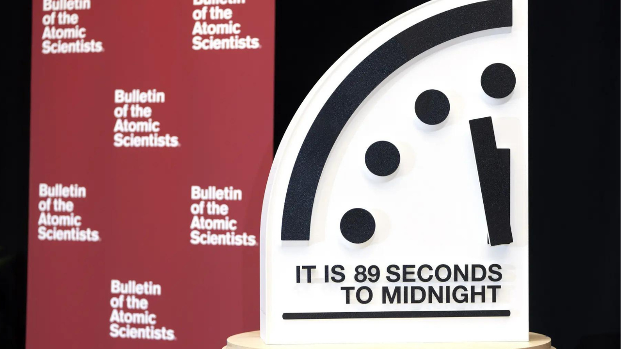 '89 seconds': Doomsday Clock moves closest ever to midnight following Trump’s return