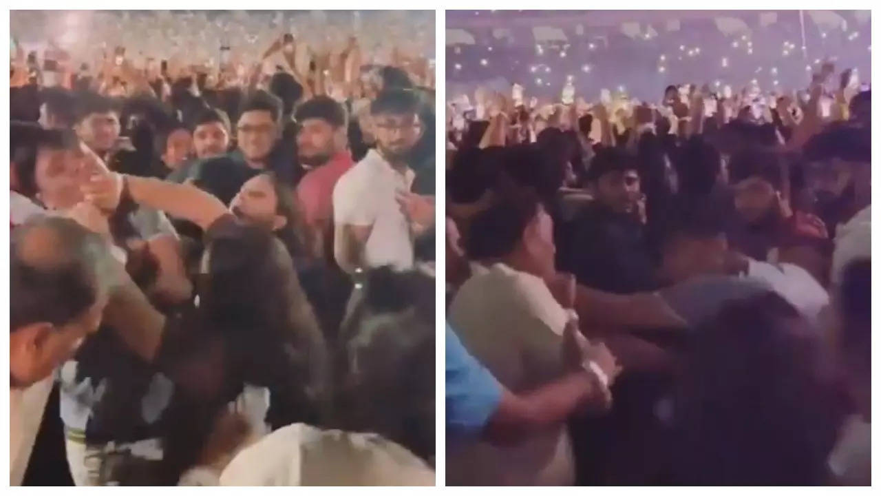 Elderly men fight at Coldplay concert – WATCH