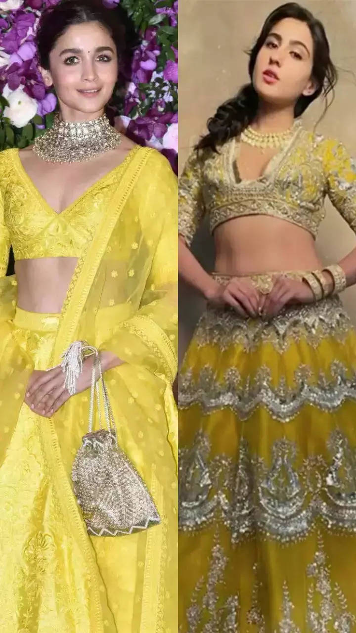 Best yellow lehengas for Basant Panchami 2025