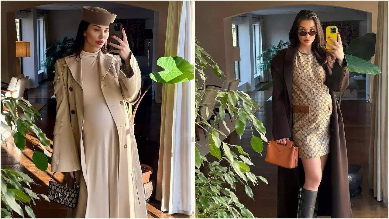 Mom-to-be Amy Jackson flaunts chic maternity style