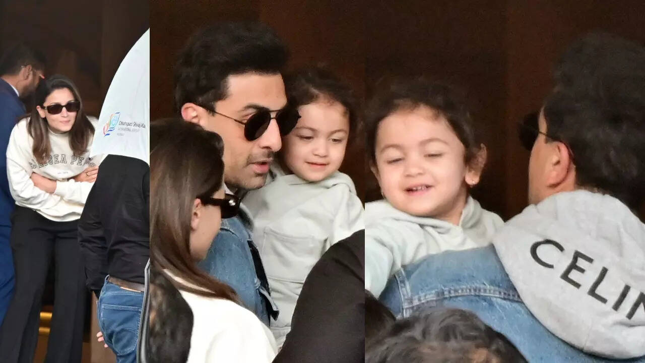 Raha-Alia's adorable moment at airport with Ranbir: Watch