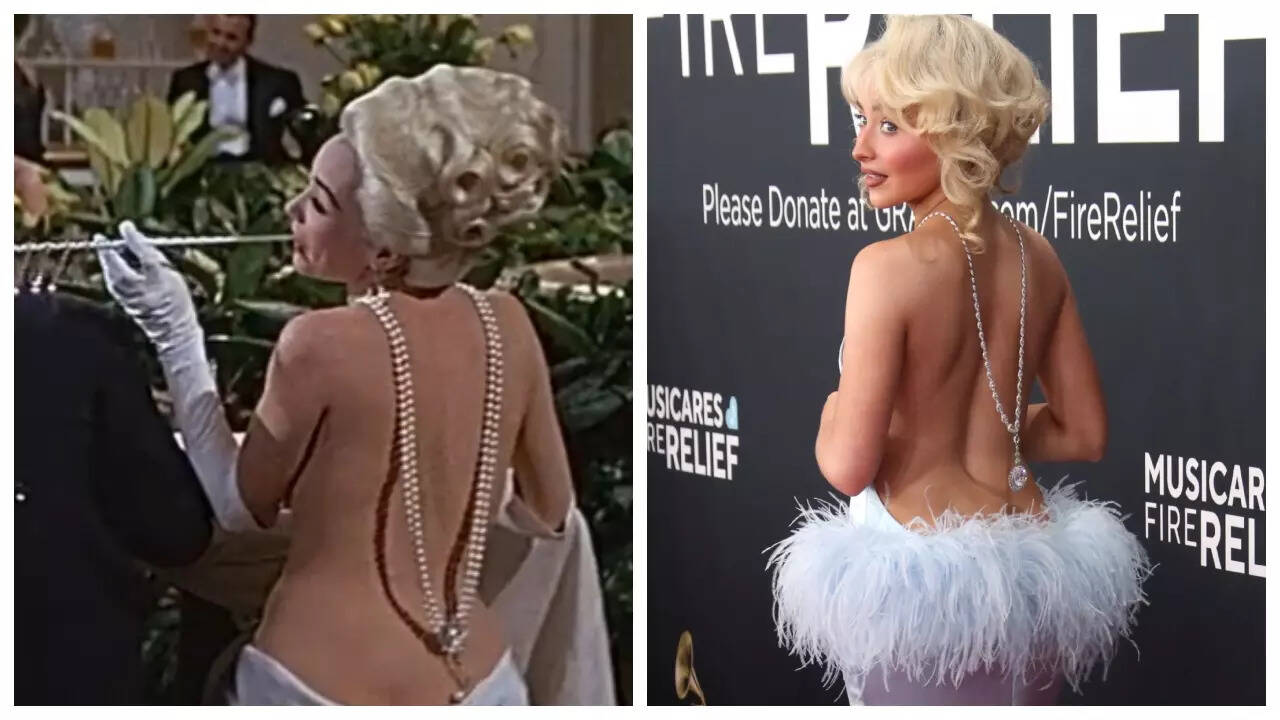 Sabrina channels Shirley MacLaine at Grammys