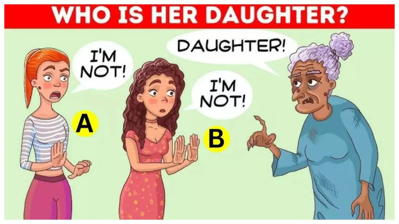 Brain teaser: Only a genius can spot who the old lady’s daughter is in just 5 seconds