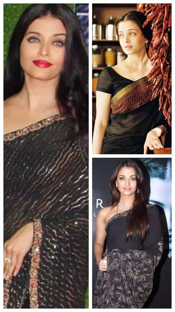 Aishwarya Rai Bachchan's love affair with black sarees